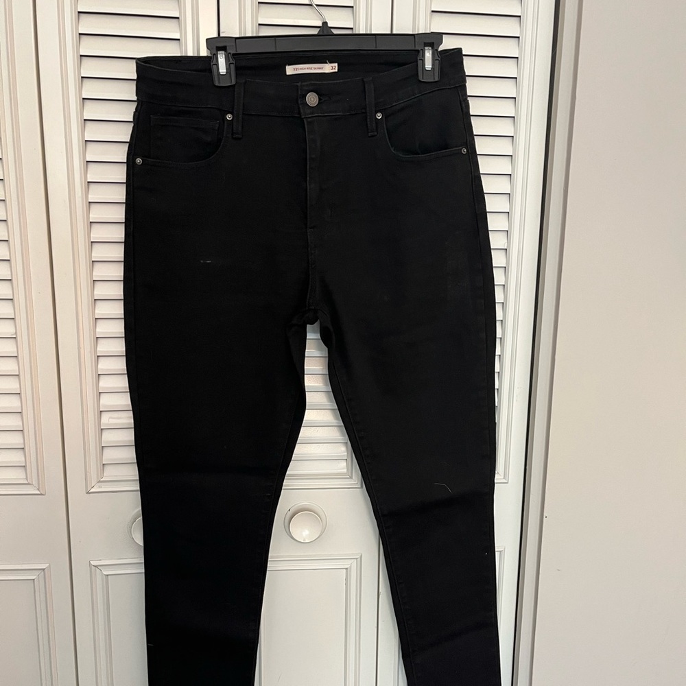 Levi’s | 721 Snakeskin Print Black Denim